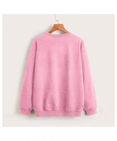 Cute Hoodies for Girls 10-12 Years Old Ladies Sweatshirt ClubBasic Tops Shirt X00-pink $8.31 Tops