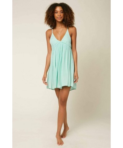 Women's Saltwater Solids Tank Dress Cover-up Seaglass $20.40 Swimsuits