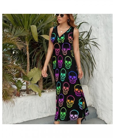 Womens 2023 Summer V-Neck Sleeveless Dress Long Sundress Sleeveless Dress(324) $17.50 Dresses