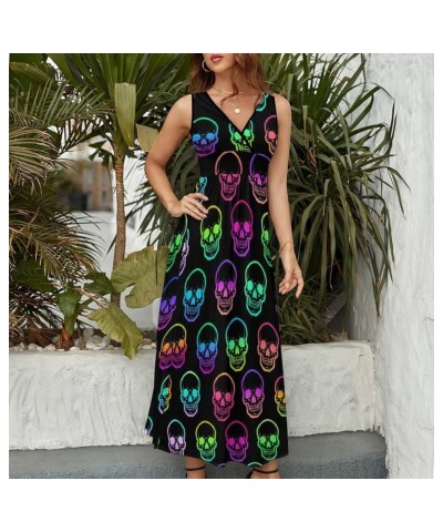 Womens 2023 Summer V-Neck Sleeveless Dress Long Sundress Sleeveless Dress(324) $17.50 Dresses