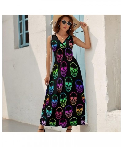 Womens 2023 Summer V-Neck Sleeveless Dress Long Sundress Sleeveless Dress(324) $17.50 Dresses