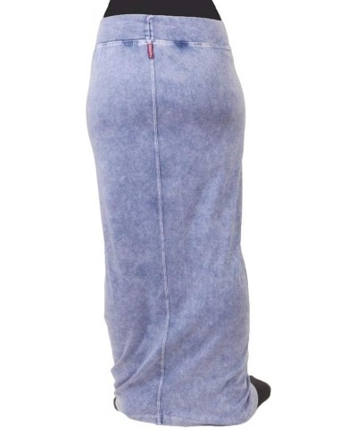 Forever Floor Length Column Skirt Style B-149 Light Denim $45.10 Skirts