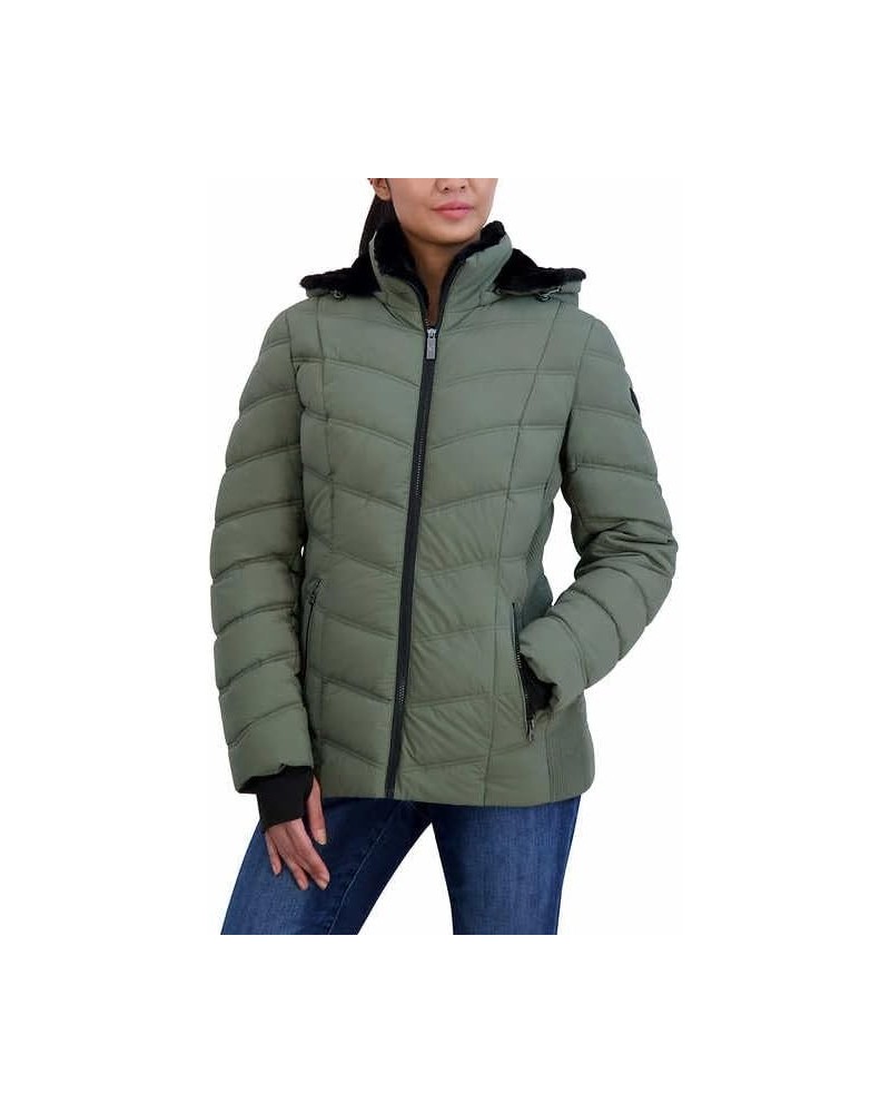 Women's Puffer Jacket Gray $31.82 Jackets