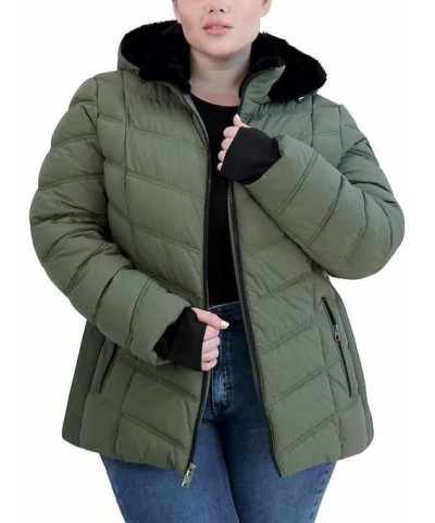 Women's Puffer Jacket Gray $31.82 Jackets