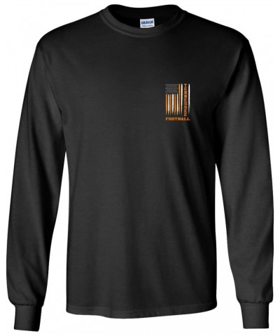 Tennessee Team Colors Football Flag Unisex Long Sleeve Shirt-Black-XXL $21.83 T-Shirts