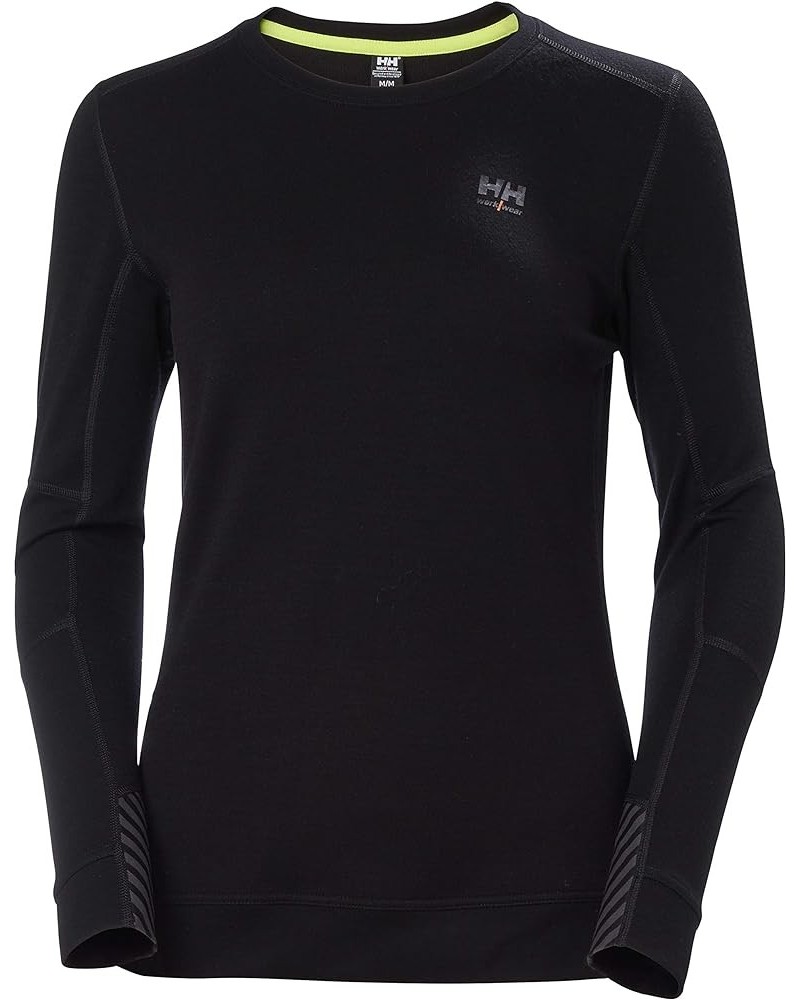 Workwear Women's 75209 HH Lifa Merino Crewneck Black $45.60 Sweaters