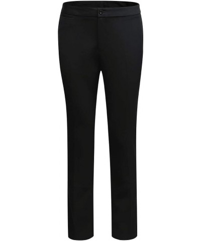 Women's Comfy Work Straight Leg Pants Dress Casual Pants Black $12.60 Pants