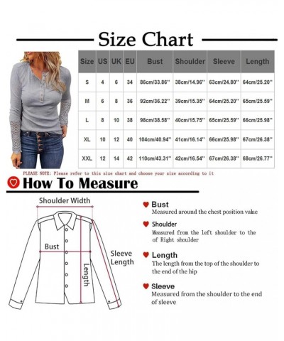 Womens Fall Fashion Ribbed Long Sleeve Scoop Neck Henley T Shirts Button Down Slim Fit Tops Solid Shirts 2-sky Blue $10.33 Ac...