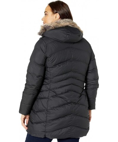 Women's Montreal Mid-Thigh Length Down Puffer Coat Jet Black - Plus $50.64 Jackets