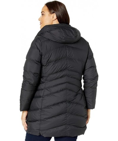 Women's Montreal Mid-Thigh Length Down Puffer Coat Jet Black - Plus $50.64 Jackets