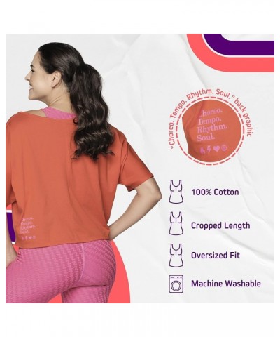 Women's Workout Cropped Tops Cherry Red $18.01 Activewear