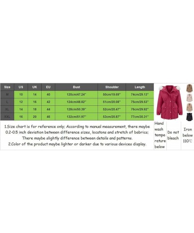 Trench Coat for Women 2023 Women Daily Winter Coat Lapel Collar Jacket Vintage Thicken Coat Belted Wool Coats A3-khaki $25.66...