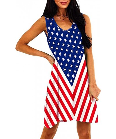 American Flag Shirt Tops Womens 4th of July T-Shirts Ring Hole Short Sleeve Sexy V-Neck Patriotic Tees Dress Red1 $9.84 T-Shirts