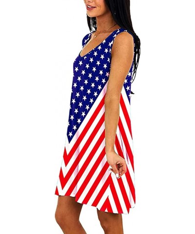 American Flag Shirt Tops Womens 4th of July T-Shirts Ring Hole Short Sleeve Sexy V-Neck Patriotic Tees Dress Red1 $9.84 T-Shirts