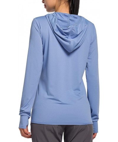 Women's Sun Protection Hoodie Jacket UPF 50+ Full Zip Long Sleeve Running Hiking Performance Sun Shirt Hooded-blue $16.42 Jac...