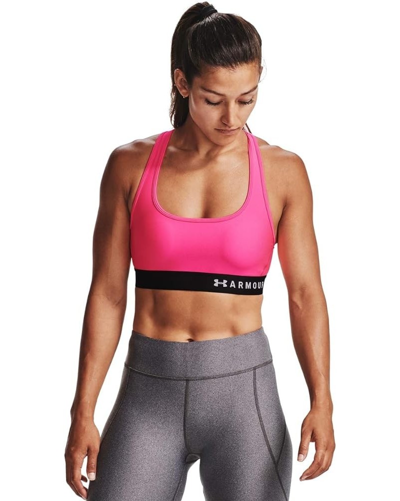 Women's Mid Impact Crossback Sports Bra Cerise (653)/White $10.50 Lingerie