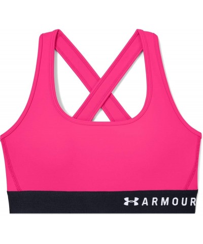 Women's Mid Impact Crossback Sports Bra Cerise (653)/White $10.50 Lingerie