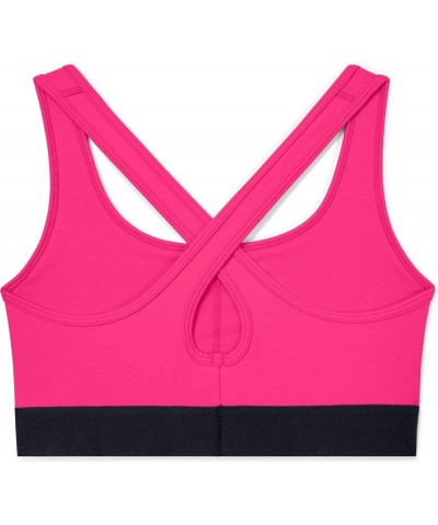 Women's Mid Impact Crossback Sports Bra Cerise (653)/White $10.50 Lingerie