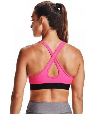 Women's Mid Impact Crossback Sports Bra Cerise (653)/White $10.50 Lingerie