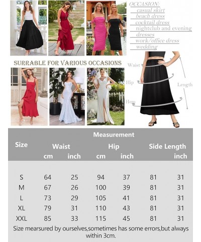 2 Pcs Women's Half Slips for Under Dresses Satin Skirt Extenders Anti-Static Petticoat Cosplay Underskirt 31'' Black+white $1...