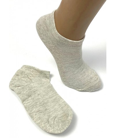 Women's Flax Linen Ankle Socks Quick-Drying Finely Made Mesh-knitted 2-pack $13.70 Socks