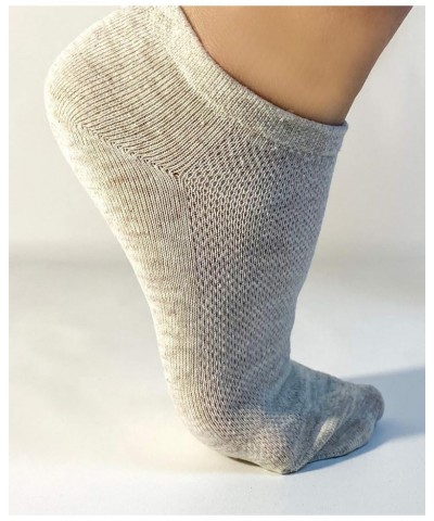 Women's Flax Linen Ankle Socks Quick-Drying Finely Made Mesh-knitted 2-pack $13.70 Socks