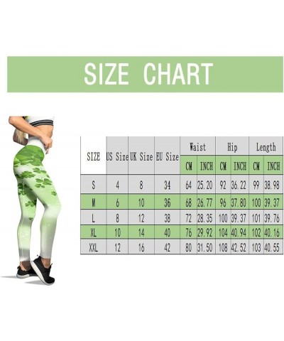 Women St. Patrick's Day Leggings, Tights Stretchy Leggings Skinny Pant for Yoga Running Trendy Design Workout Leggings Pgreen...