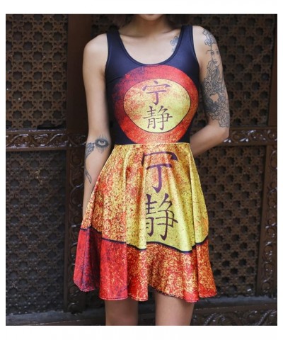 Girl Printed Elastic Sleeveless Shaping Breathable Camisole Skater Dress Characters $12.75 Dresses