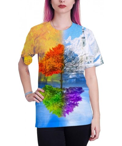 Unisex 3D Print Shirts Colorful Space Graphic Tees for Men Women Teens Sj-mul $9.66 T-Shirts