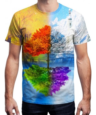 Unisex 3D Print Shirts Colorful Space Graphic Tees for Men Women Teens Sj-mul $9.66 T-Shirts