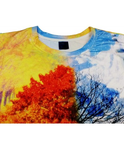 Unisex 3D Print Shirts Colorful Space Graphic Tees for Men Women Teens Sj-mul $9.66 T-Shirts