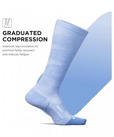 Graduated Compression Light Cushion Knee High - Compression Socks for Men & Women - Running & Athletic Recovery Brilliant Blu...