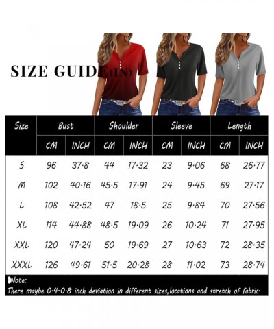 Womens Tops Ladies Tops and Blouses Short Sleeve Loose Fitting Print Spring Plus Size Top Vneck Shirts Tunic Blouse A03-gray ...