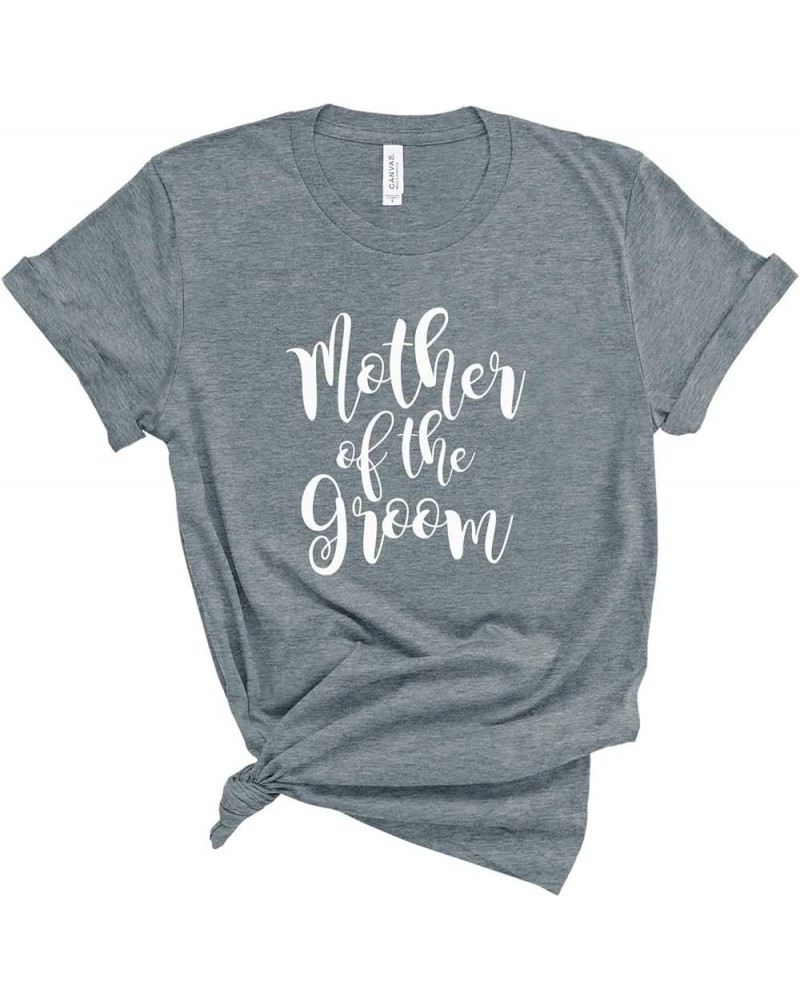 Mother of The Bride Shirt. Mother of The Groom Shirt. Unisex T-Shirts for Mom of The Bride and Groom Heather Grey Motg $15.11...