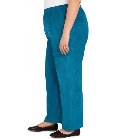 Women's Plus Size Classic Regular (Medium) Length Cord Pant Peacock $15.73 Pants