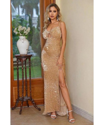 Halter Sequin Mermaid Prom Dress Long Backless Prom Cocktail Maxi Dress for Women CYM195 B-grape $26.66 Dresses