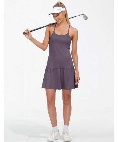 Women Tennis Dress with Built in Bra Shorts Workout Dress Exercise Dress Golf Athletic Dresses for Women Slip Dress Skirt Dar...