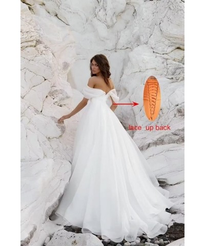 Tulle Prom Dresses for Women Balll Gown Off Shoulder Long Wedding Quinceanera Dresses Purple $38.99 Dresses