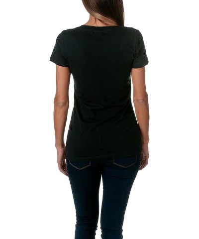 Ladies' CVC Deep V L BLACK $9.20 T-Shirts