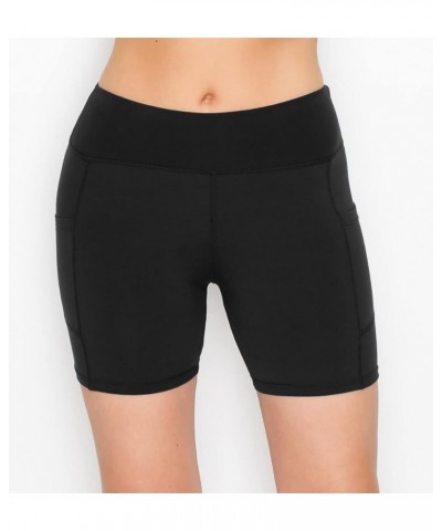 3 Pack Yoga Shorts – Super Soft Slip Shorts for Women Sbk5-1170 2p Black/Black $20.13 Activewear