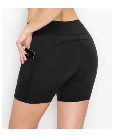 3 Pack Yoga Shorts – Super Soft Slip Shorts for Women Sbk5-1170 2p Black/Black $20.13 Activewear