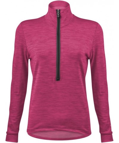 | Women's Thrive | HeatherTech Fleece Long Sleeve Pullover | Made in USA Pink $41.24 Jerseys