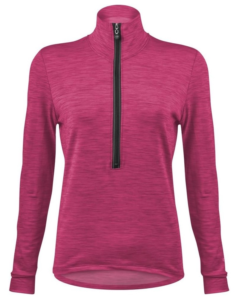 | Women's Thrive | HeatherTech Fleece Long Sleeve Pullover | Made in USA Pink $41.24 Jerseys