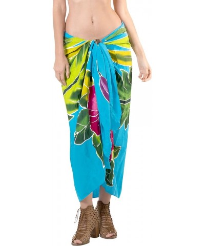 Women's Cover Up Vacation Summer Party Beachwear Pareos Bikinis Cover Ups Swimwear Skirt Sarong Beach Pareo Cover-Up Turquois...