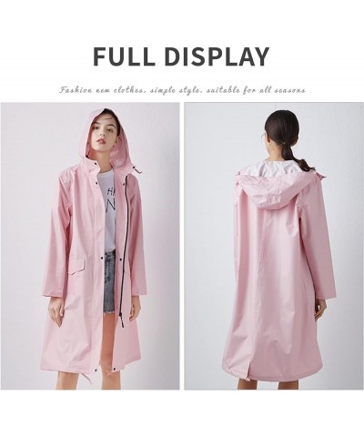 Long Raincoat Waterproof Rain Jacket with Hood Women Poncho Coat with for Hiking Cycling (Color : A-09, Size : XX-Large) X-La...