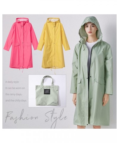 Long Raincoat Waterproof Rain Jacket with Hood Women Poncho Coat with for Hiking Cycling (Color : A-09, Size : XX-Large) X-La...