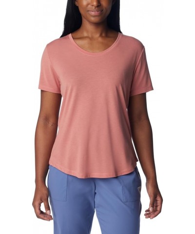 Women's Slack Water Knit Tee Ii Sandalwood Pink $14.69 Activewear