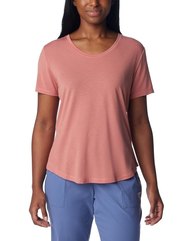 Women's Slack Water Knit Tee Ii Sandalwood Pink $14.69 Activewear