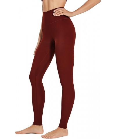 Women's Workout High Waisted Extra Long Leggings Tummy Control Yoga Pants 31 Inches 31 Inches Saddle Brown $11.75 Leggings