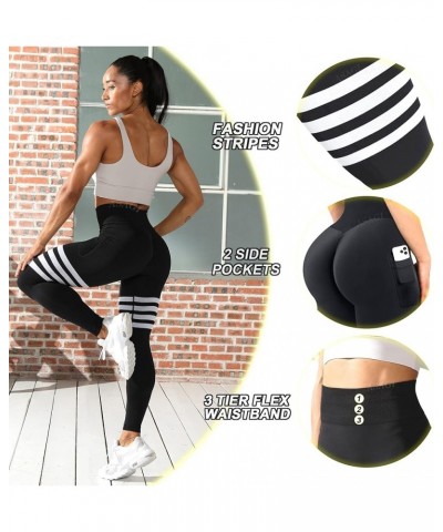 Scrunch Butt Lifting Workout Leggings for Women High Waist Yoga Pants Amplify Gym Seamless Booty Tights 2 -pockets Black $15....